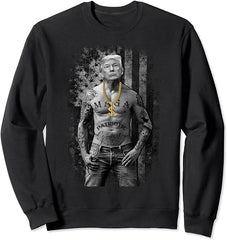 Viral Trump Gangster Tee and sweatshirt Pro Trump Patriotic Gangster T-Shirt Anti-Liberal Republican Gift shirt