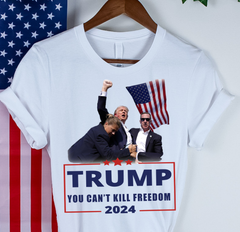Trump shot Shirt Can't kill freedom shirt, Trump Shooting shirt