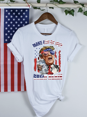 Busch Light Comfort Colors Shirt, Make Trump 4th of July Great Again Shirt,Trump 4th Of July Shirt MAGA Political Graphic tee, Trump Train shirt, Election 2024 T Shirt, Trump always