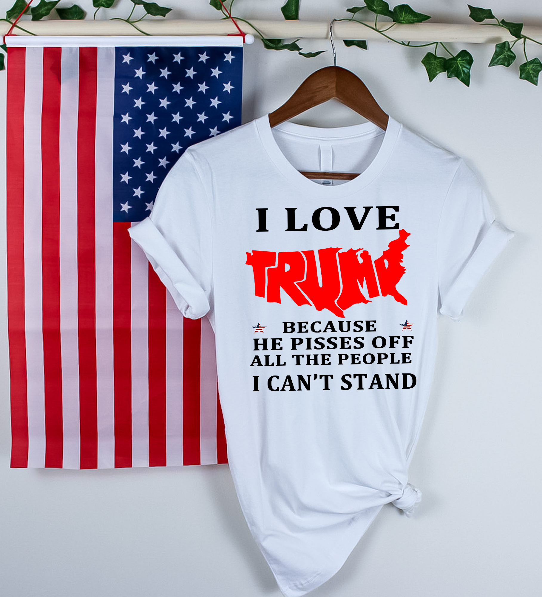 I love Trump Because shirt True Trump Supporters Trump 2024 to take back America Again