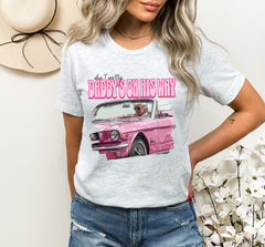 daddy's on his way tee shirt sweatshirt dont worry daddy's on his way trump's driving car apparel trump 2024 maga Clothing