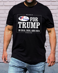 i voted for Trump 2016 2020 2024 SHIRT Trump Supporters Pride Maga