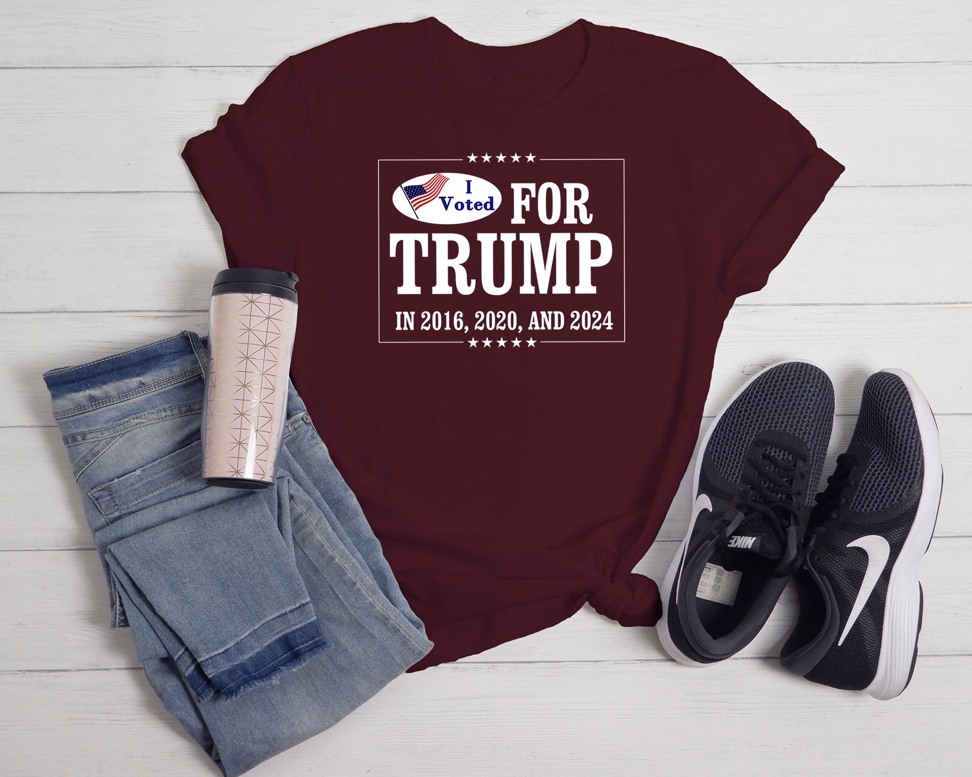 i voted for Trump 2016 2020 2024 SHIRT Trump Supporters Pride Maga