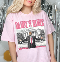 daddy's on his way tee shirt sweatshirt dont worry daddy's on his way trump's driving car apparel trump 2024 maga Clothing