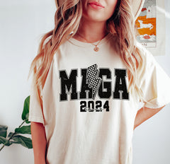 Thunder MAGA shirt Maga Trump 2024 shirt Unisex Republican shirt, Political Graphic tee, Trump Train shirt, Election 2024 T Shirt, Trump always