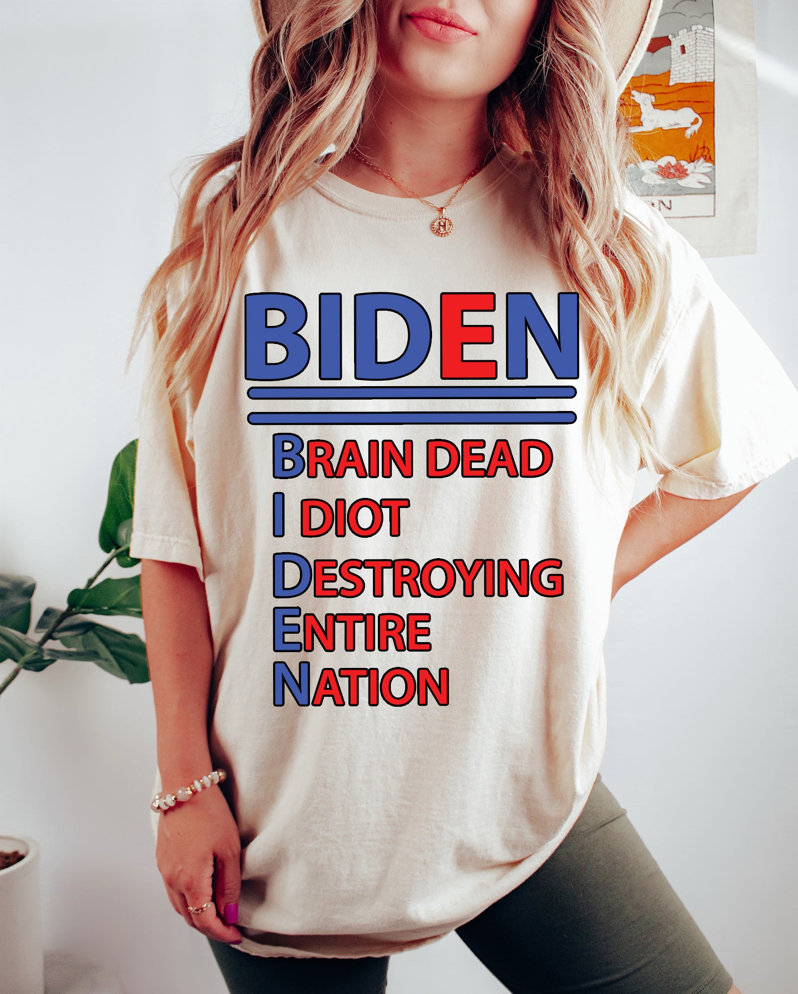 Braindead Idiot Destroying Entire Nation Anti Biden shirt tee sweatshirt hoodie trump 2024 shirt maga shirt trump supporters shirt
