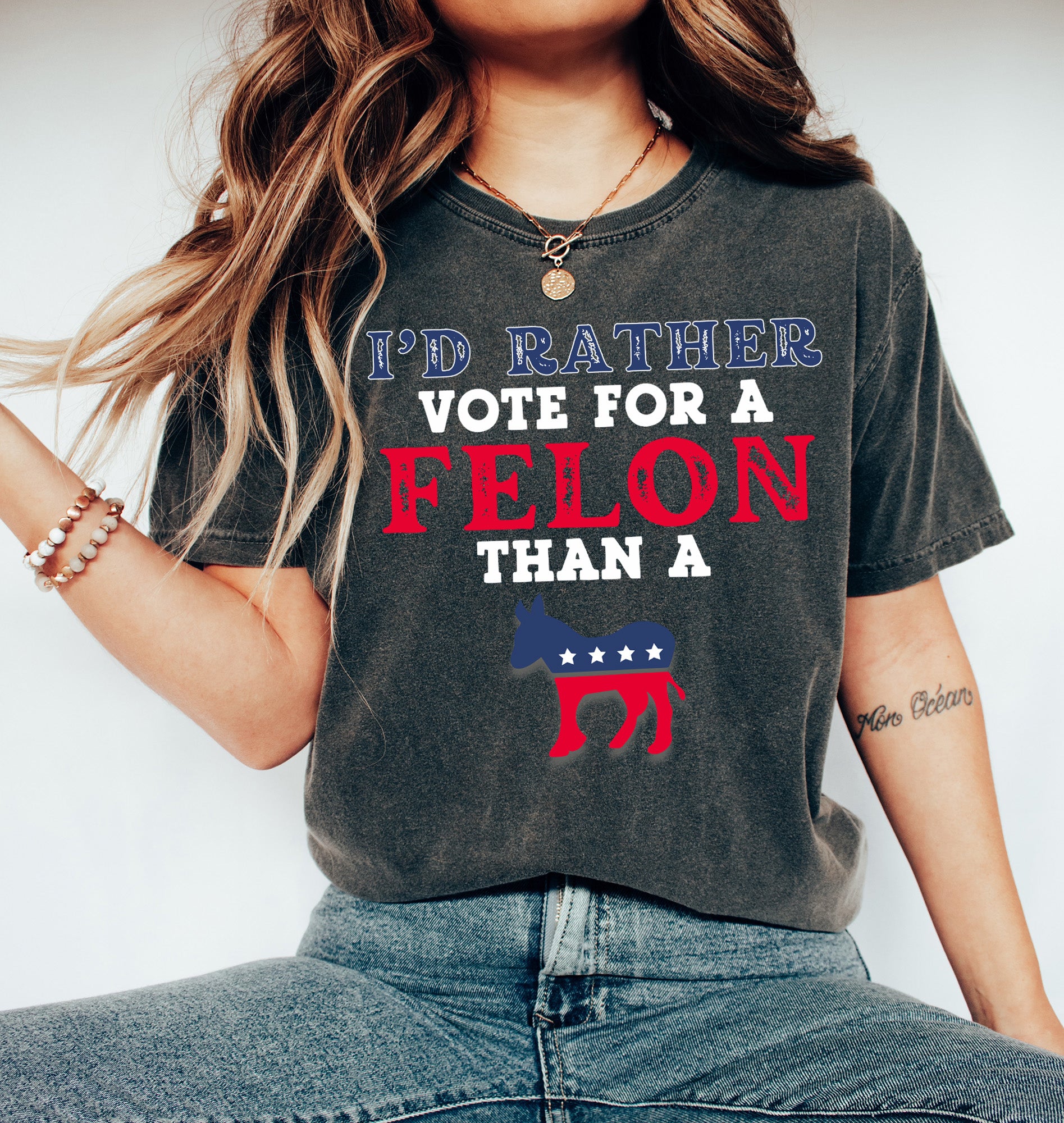 i'd rather vote for a felon than a Jackass Shirt Trump 2024 shirt Unisex Republican shirt, MAGA  Politc shirt Political Graphic tee, Trump Train shirt, Election 2024 T Shirt, Trump always