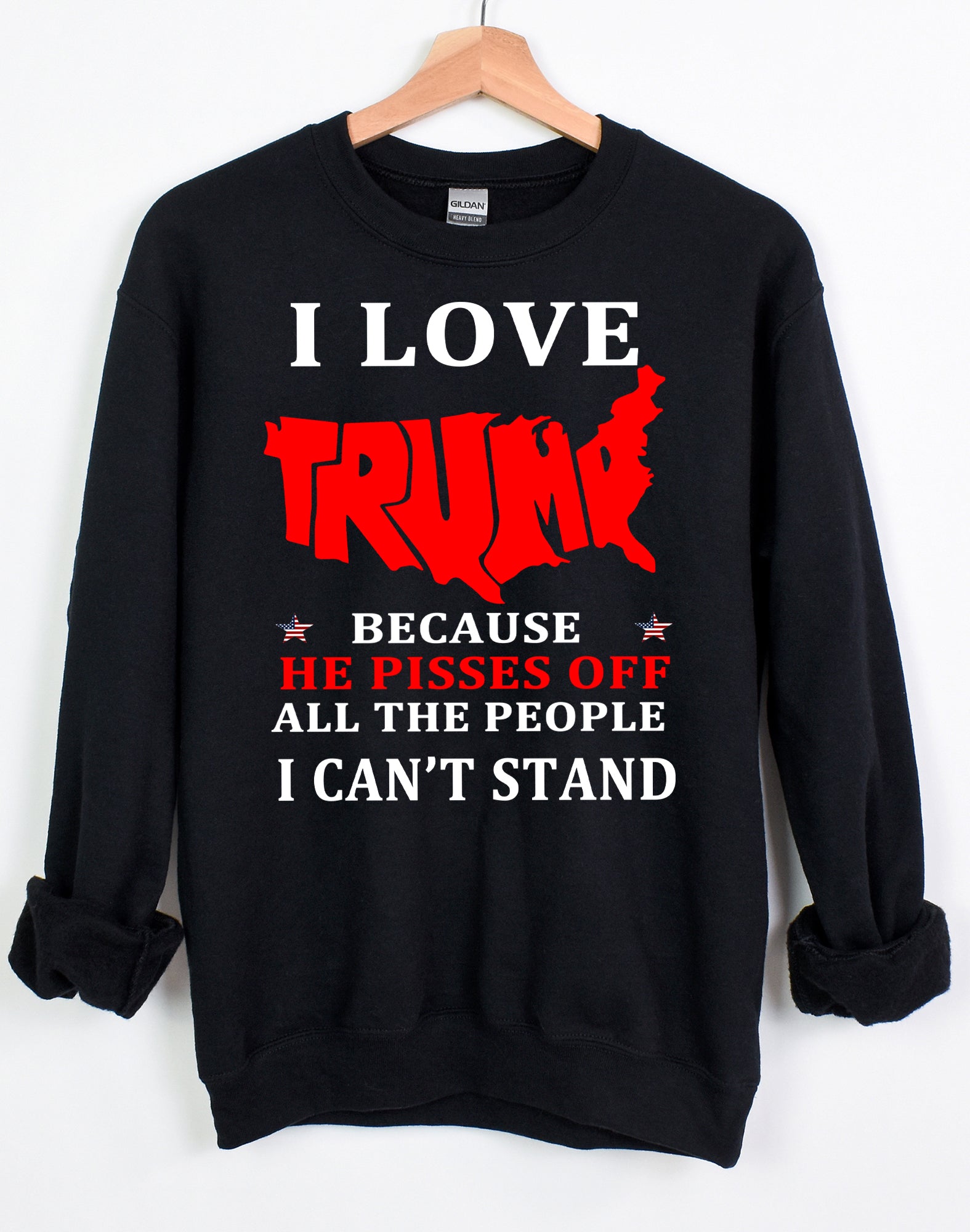 I love Trump Because shirt True Trump Supporters Trump 2024 to take back America Again