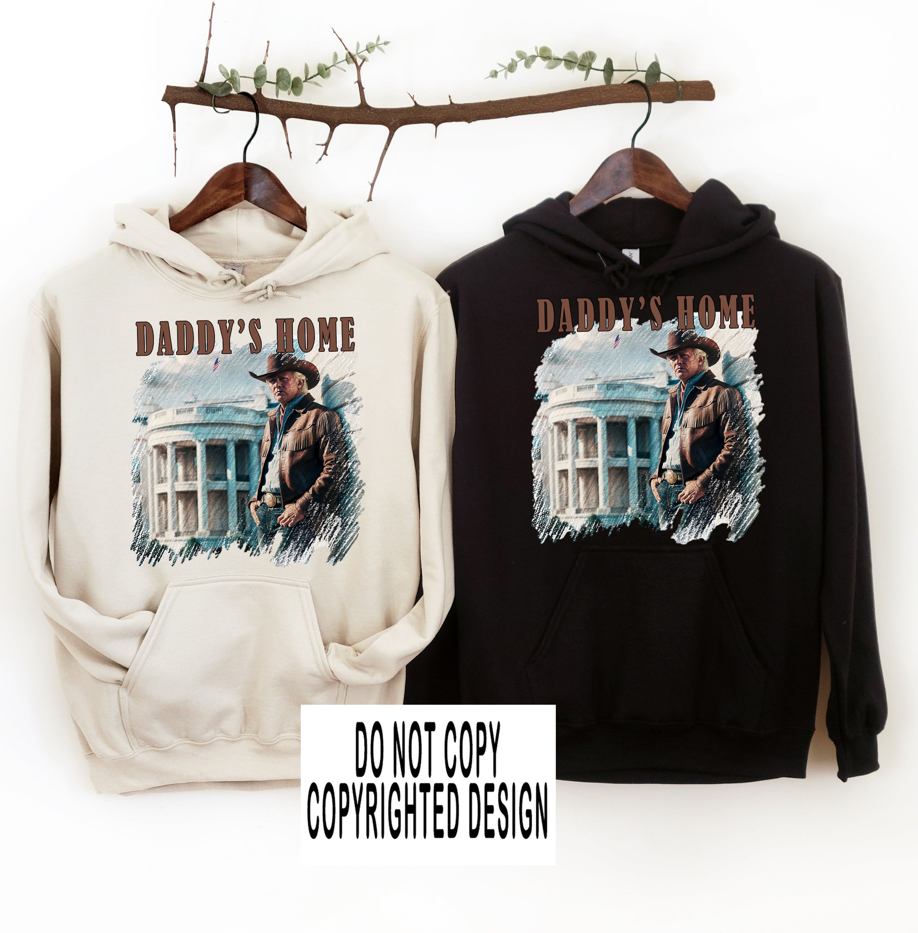 Cowboy Trump daddy's home tee shirt sweatshirt trump's home apparel trump 2024 maga