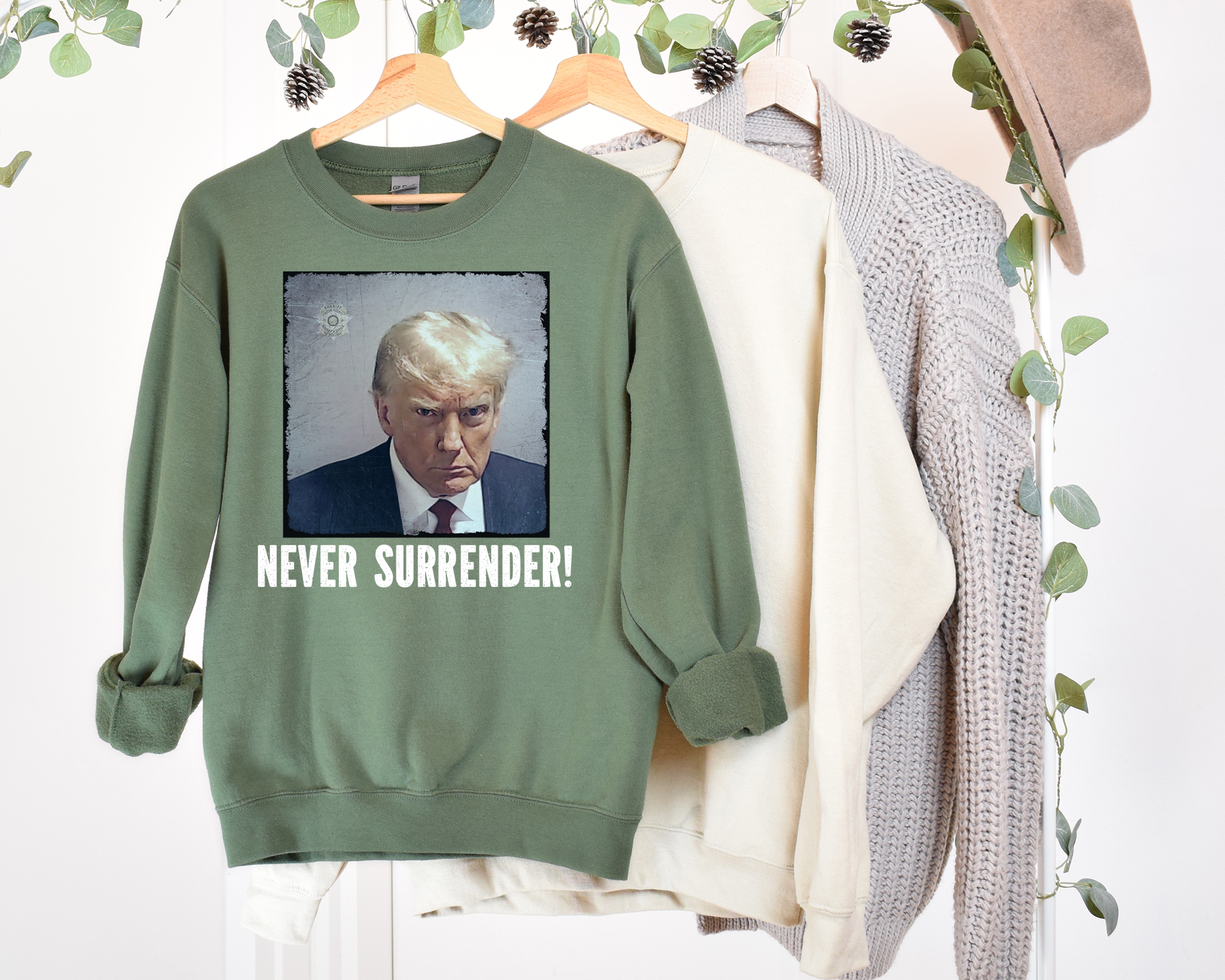 Trump Never Surrender Shirt Trump 2024 shirt Unisex Republican shirt Trump Shirt, MAGA Politc shirt Political Graphic tee, Trump Train shirt, Election 2024 T Shirt, Trump always