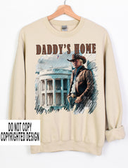 Cowboy Trump daddy's home tee shirt sweatshirt trump's home apparel trump 2024 maga