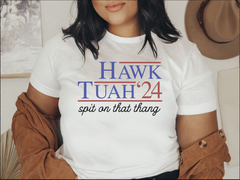 Hawk Tuah Spit On That Thang 2024 Shirt Hawk Tuah 24 Funny Trendy Sweatshirt for Women Men Viral Crewneck Tshirt Viral Funny Shirt Hawk Tuah Girl