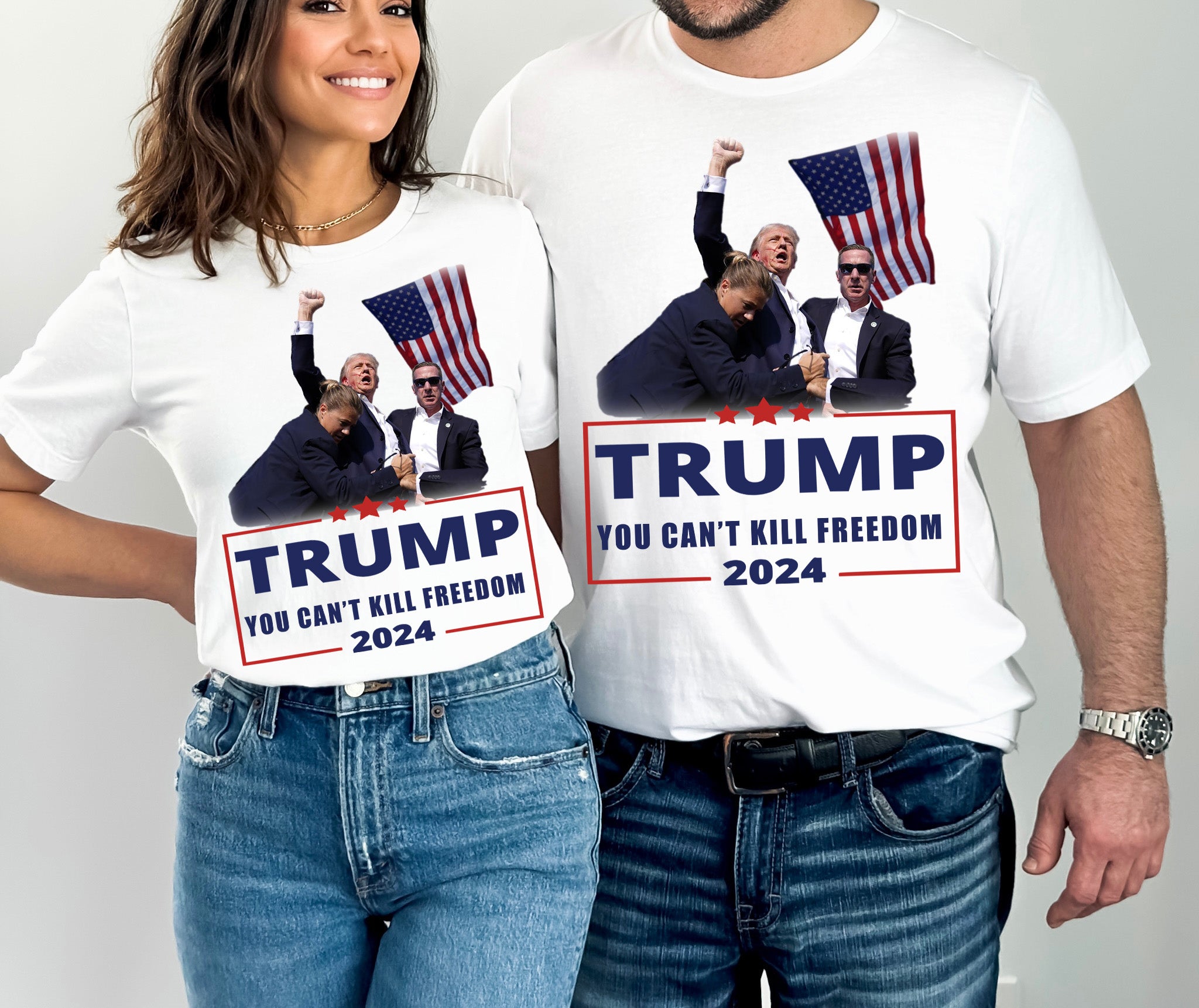 Trump shot Shirt Can't kill freedom shirt, Trump Shooting shirt