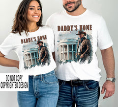 Cowboy Trump daddy's home tee shirt sweatshirt trump's home apparel trump 2024 maga