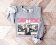 daddy's on his way tee shirt sweatshirt dont worry daddy's on his way trump's driving car apparel trump 2024 maga Clothing