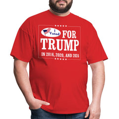 i voted for Trump 2016 2020 2024 SHIRT Trump Supporters Pride Maga