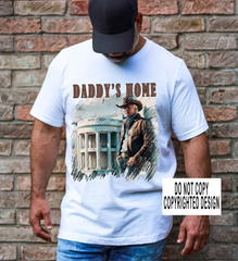 Cowboy Trump daddy's home tee shirt sweatshirt trump's home apparel trump 2024 maga